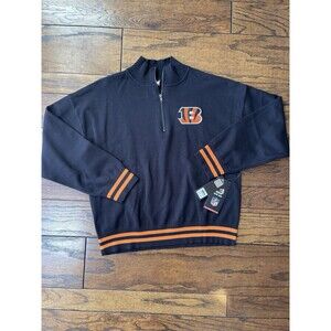 NFL Ultra Game Beagles Black 1/4 Zip Sweater Size XL — J41